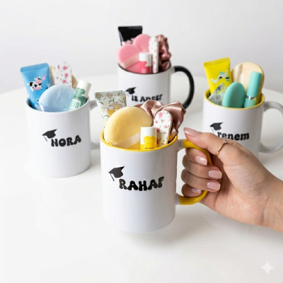 كوب بالاسم مع تعبئة 